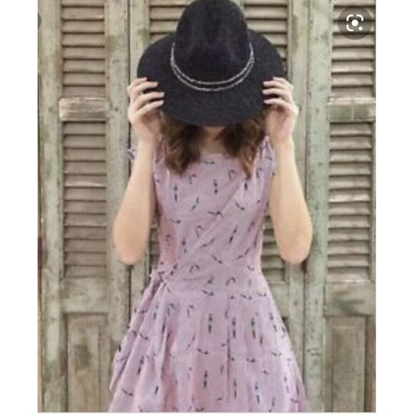 Maeve Anthropologie Women's Sz 8 Bathing Beauty Divers Swimming Tie Waist Dress - Picture 1 of 10
